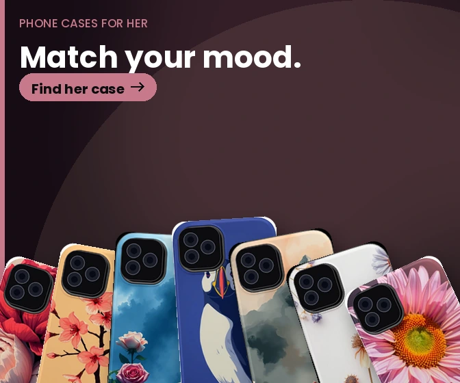 PhoneCasesForHer: Cute, floral and celestial cases for iPhone and Galaxy.