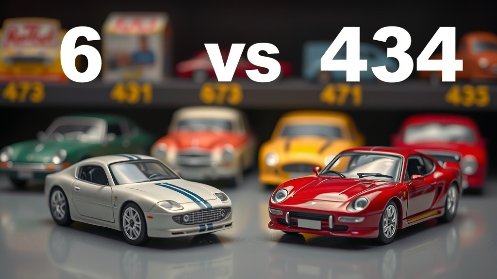 1/64 vs 1/43 scale model cars